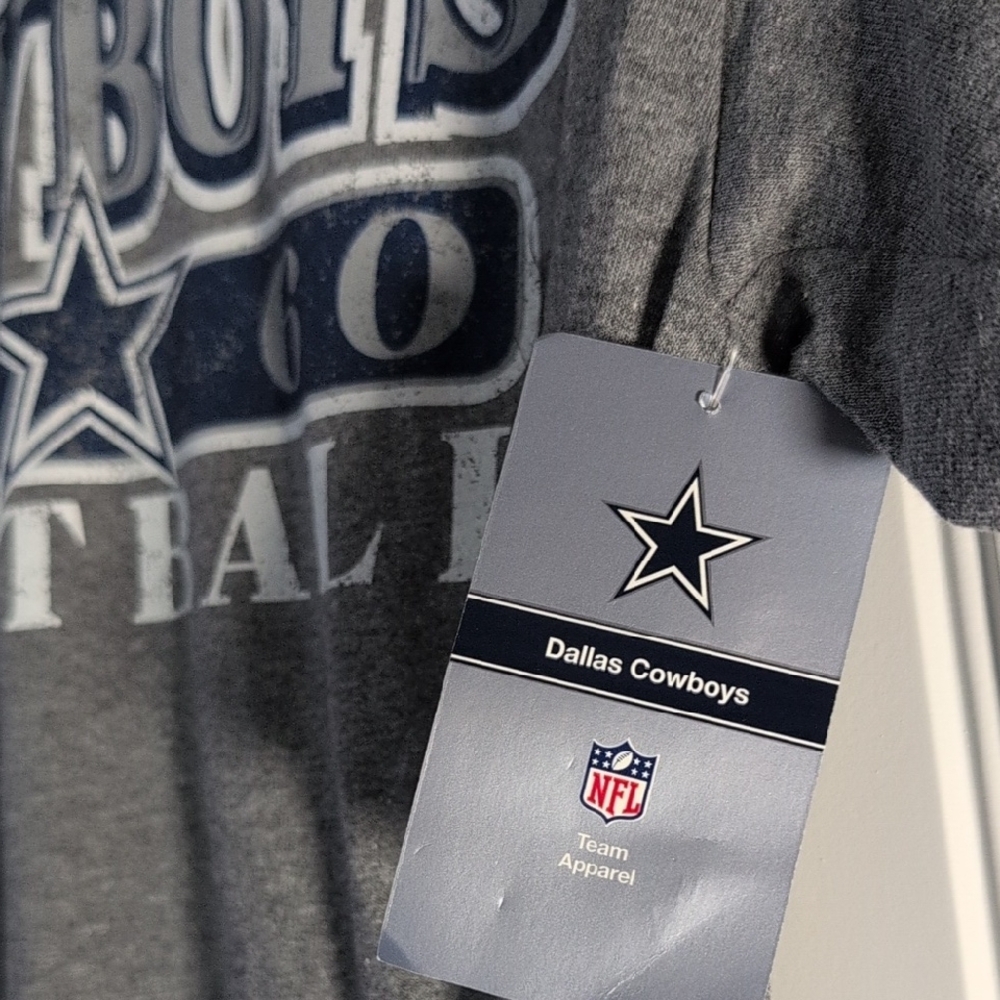 Team Apparel Gray Dallas Cowboys Short Sleeve Tee - Picture 2 of 2